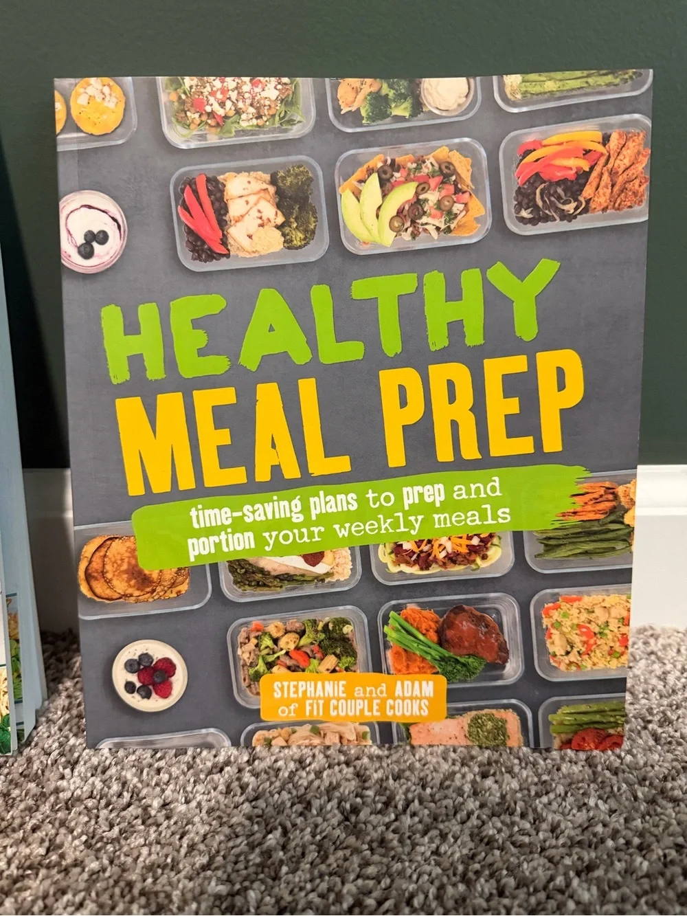 Healthy Meal Prep Cookbooks - Green & Yellow